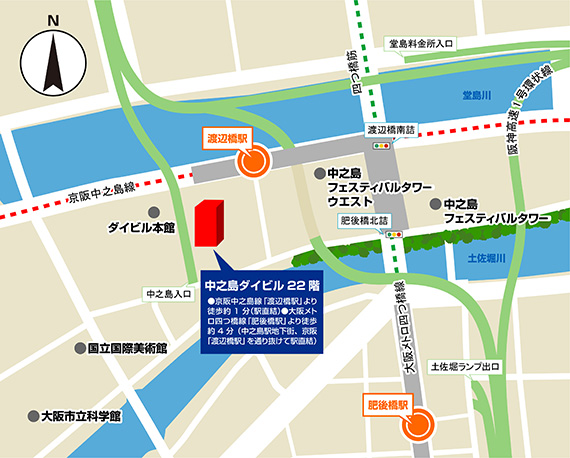 大阪 ビジネススクエア地図