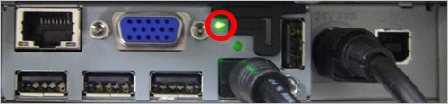インテリジェンスボードのLEDが緑色に点灯
